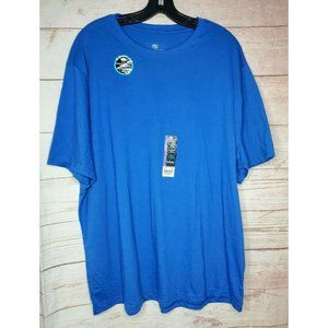 Moisture Wicking Soft Fabric Performance Blend Tee 2XL Blue T Shirt